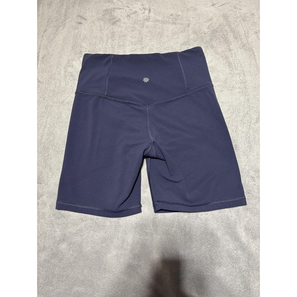 Athleta Womens Small Blue Ultra High Rise Elation 7" Biker Shorts 980310